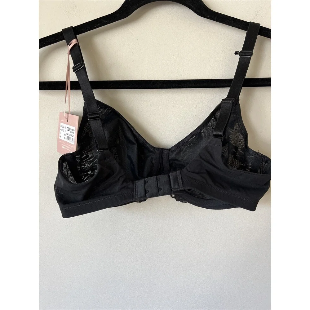 Panache Radiance Molded Non-padded Underwire Bra (10461) Size 30DD Black Lace